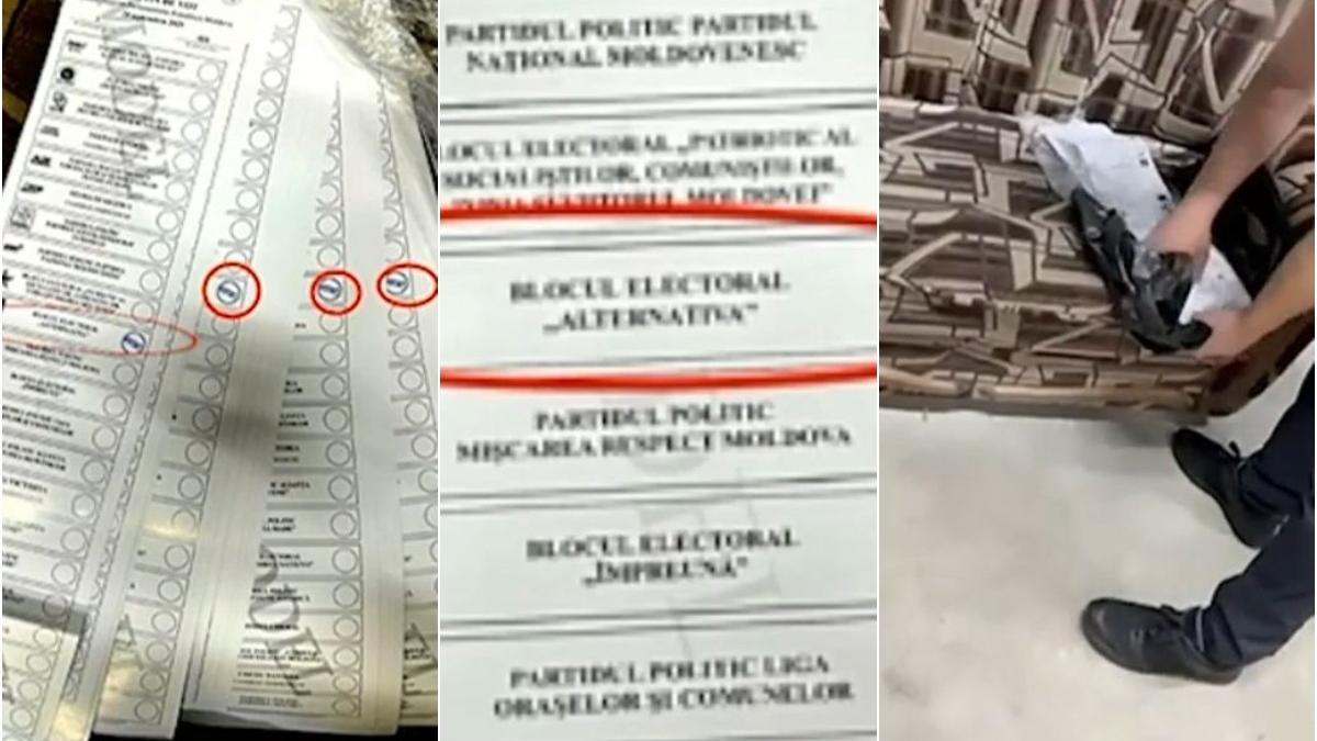 Buletine de vot pro rus descoperite in Chisinau