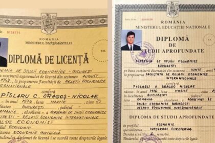 Dragos Pislaru a publicat diplomele pe Facebook