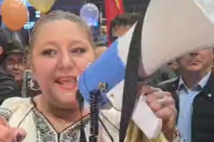 Diana Sosoca a sarbatorit cu artificii intervenind jandarmii