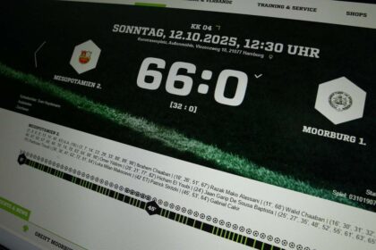 Echipa germana din liga regionala a fost invinsa 66 0
