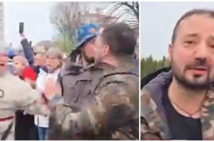 Incident la mitingul lui Calin Georgescu Alba Iulia Mars la Moscova
