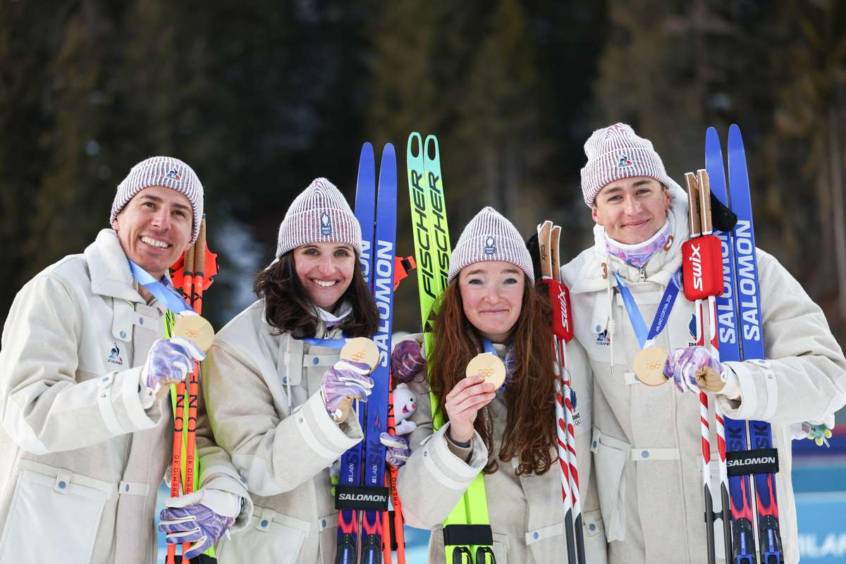 Franta a obtinut titlul de campioana olimpica la biatlon stafeta mixta 4x6 km