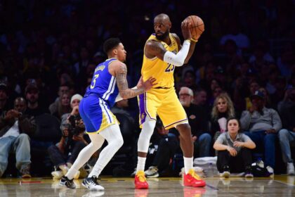 LeBron James desemnat jucatorul meciului pentru LA Lakers in victoria impotriva Golden State Warriors