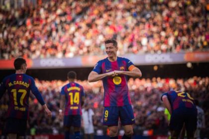 Lewandowski intra in topul celor mai buni 15 marcatori din istoria Barcelonei