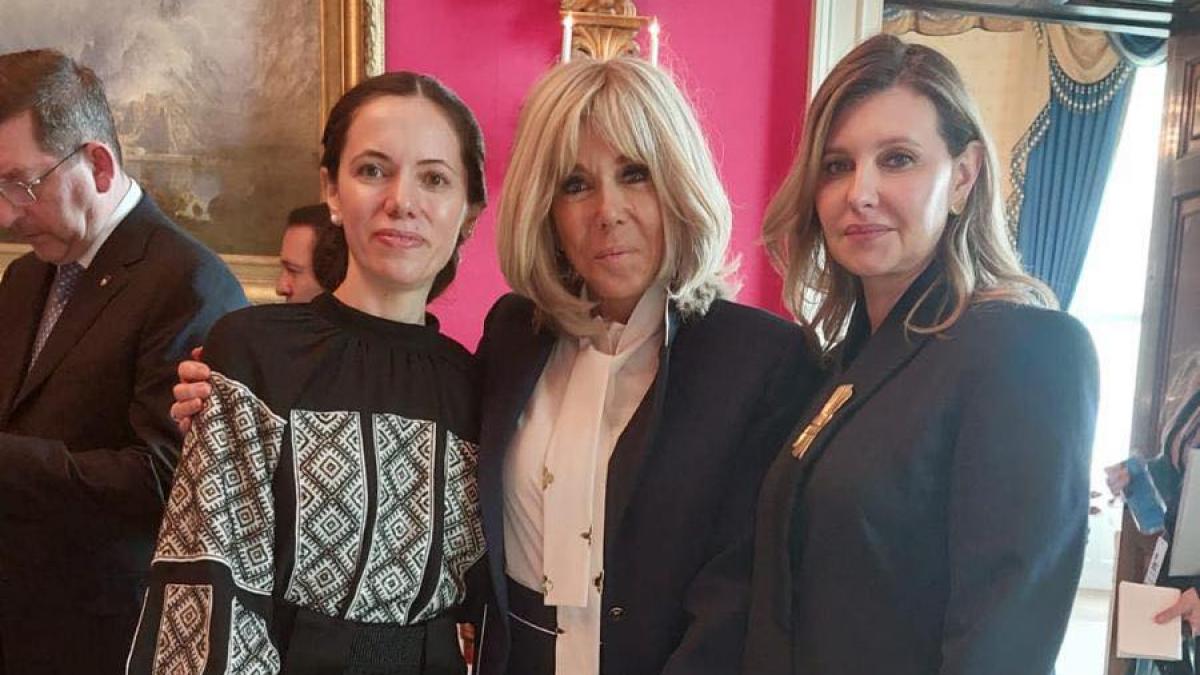 Mirabela Gradinaru alaturi de Brigitte Macron si Olena Zelenska la Casa Alba