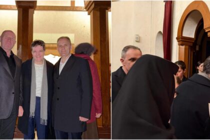 Nicuor Dan aparitie neasteptata la manastirea Cornu de Vinerea Mare Presedintele CJ Prahova Fara