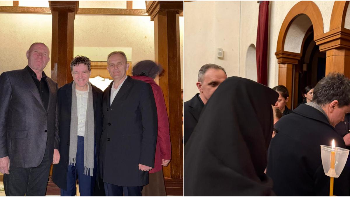 Nicuor Dan aparitie neasteptata la manastirea Cornu de Vinerea Mare Presedintele CJ Prahova Fara