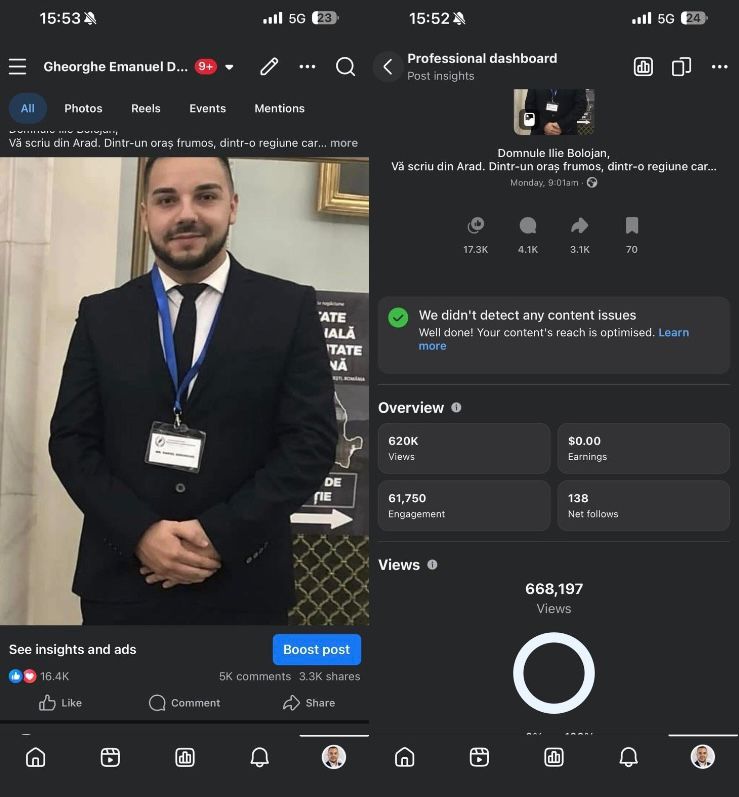 Cum o postare cu peste 680000 de vizualizari la momentul publicarii a transformat un secretar de tineret intr o problema politica la Arad