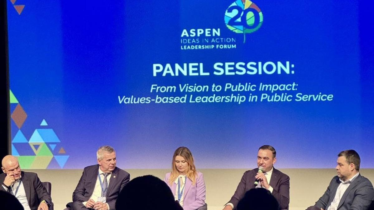 Bogdan Ivan a participat la prima editie a Forumului de Leadership Aspen Ideas in Action