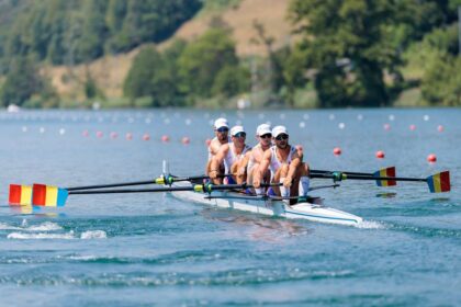 Echipajul masculin de patru rame al Romaniei a obtinut medalia de argint la Cupa Mondiala de la Lucerna