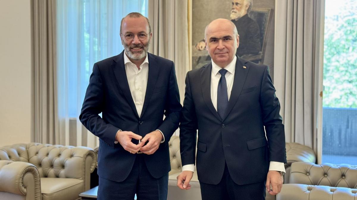 Presedintele PPE Manfred Weber a ajuns la Bucuresti pentru a purta discutii cu Bolojan Premierul PNL trebuie