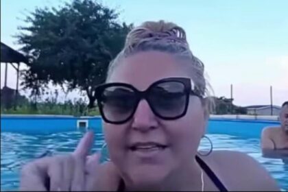 Diana Sosoiaca a fost live intr o emisiune din piscina Mesaj plin de dezinformari