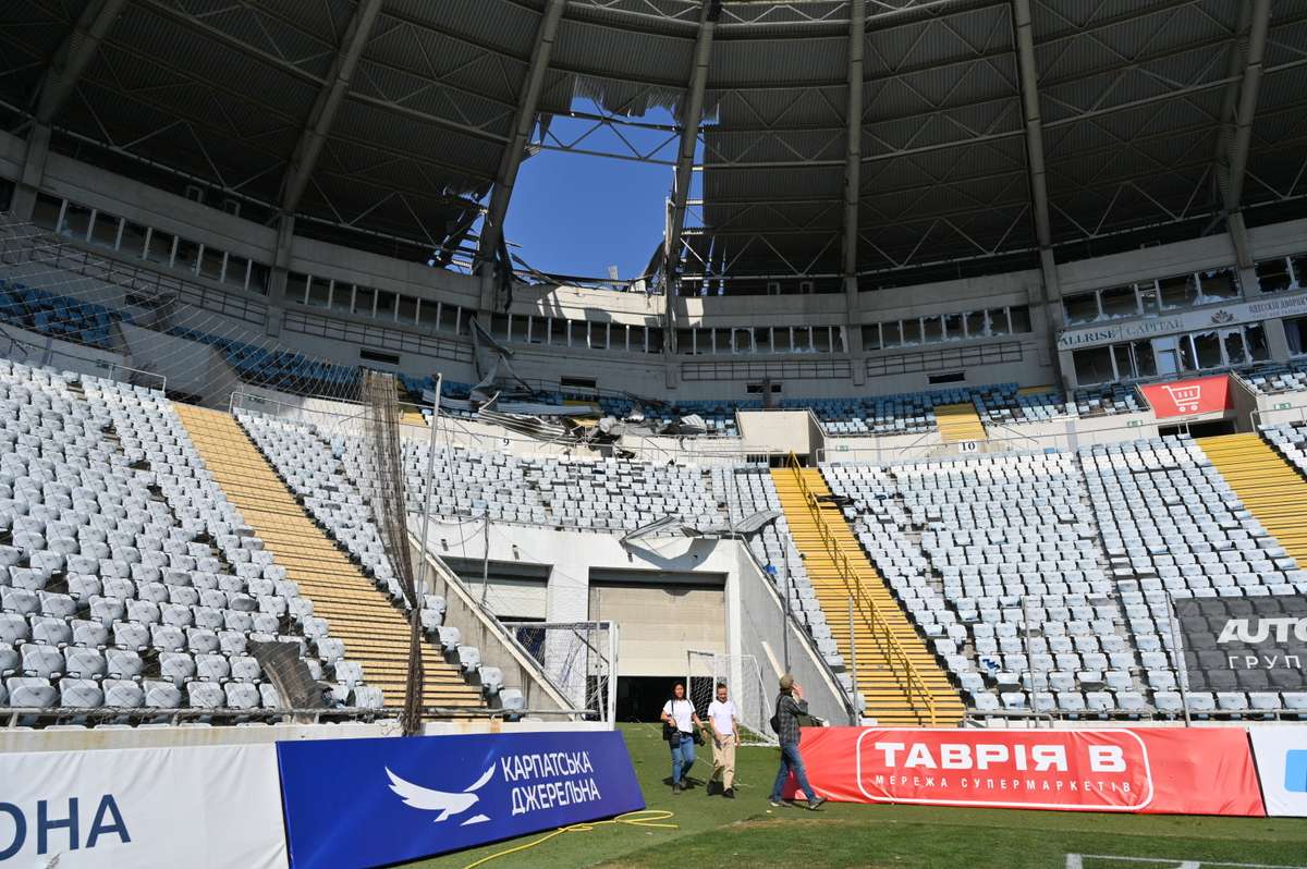 Atac rus asupra Odesei stadionul Chornomorets grav avariat Doi oameni au fost raniti