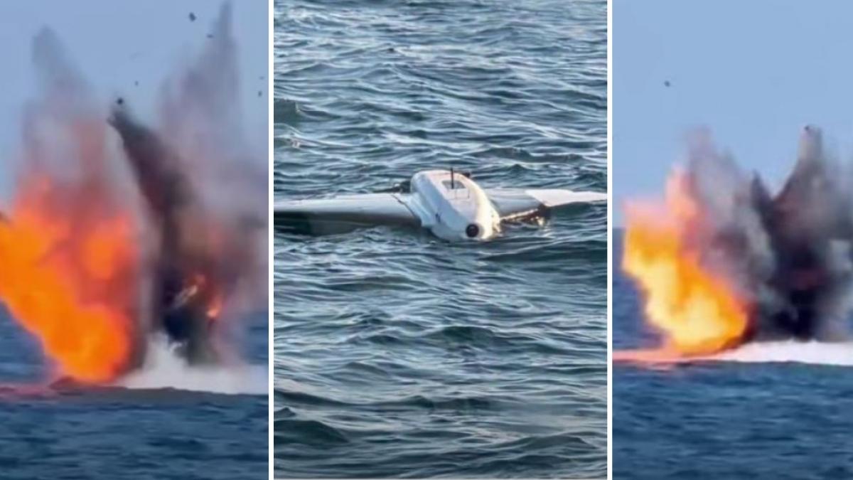 Dronele ruseti s au apropiat de platforma Neptun Deep Miruta Erau derivate au fost distruse
