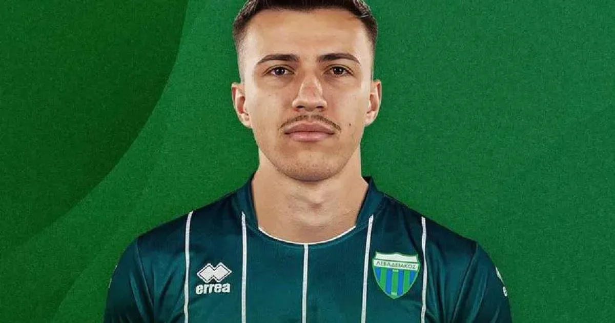 Octavian Popescu a debutat la Levadiakos și a intrat pe teren în minutul 90+2
